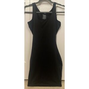 Spanx Assets Bodycon Shapewear Shape Wear Black Medium Slip Dress